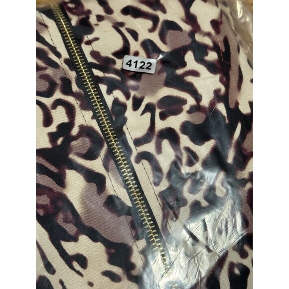 Susan Graver Weekend Women’s Medium Zip-Front Jacket Pockets Leopard Print NWOT - Picture 15 of 15